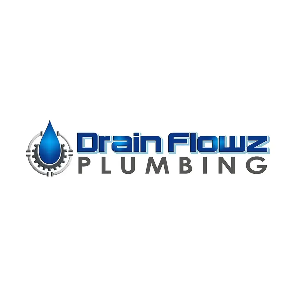 Client logo proof designed by Graphic Enterprises for Drain Flowz Plumbing