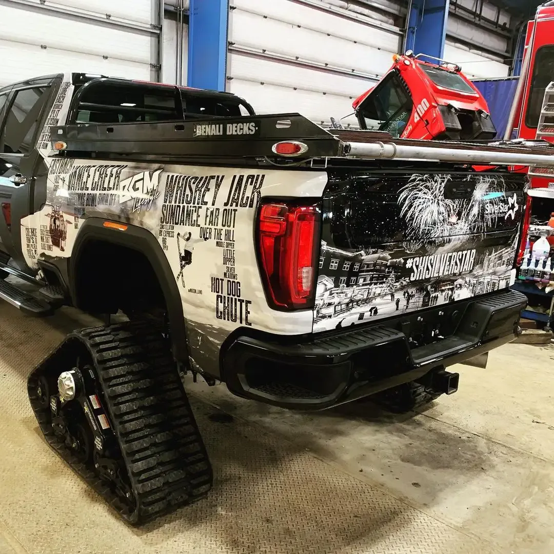Commercial fleet vehicle wrap